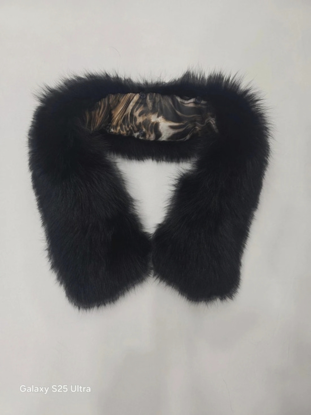 Genuine Black Fox Fur Detachable Collar / Trim for Coat or Jacket (NWOT)